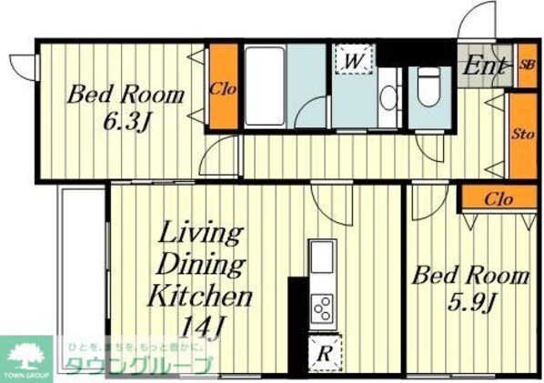 アビタシオン駒込の物件間取画像